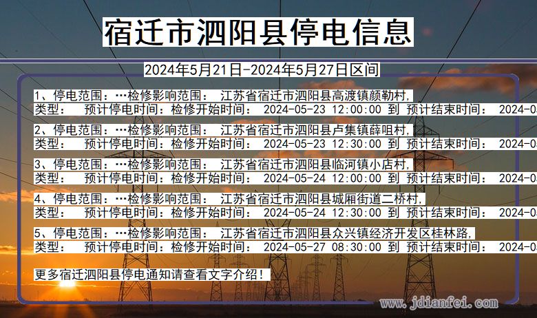 赣榆最新停电通知及信息更新