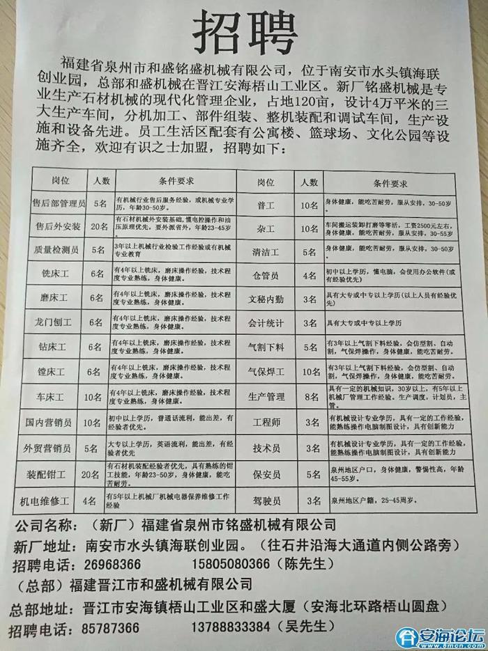 台州普工招聘信息全面概览